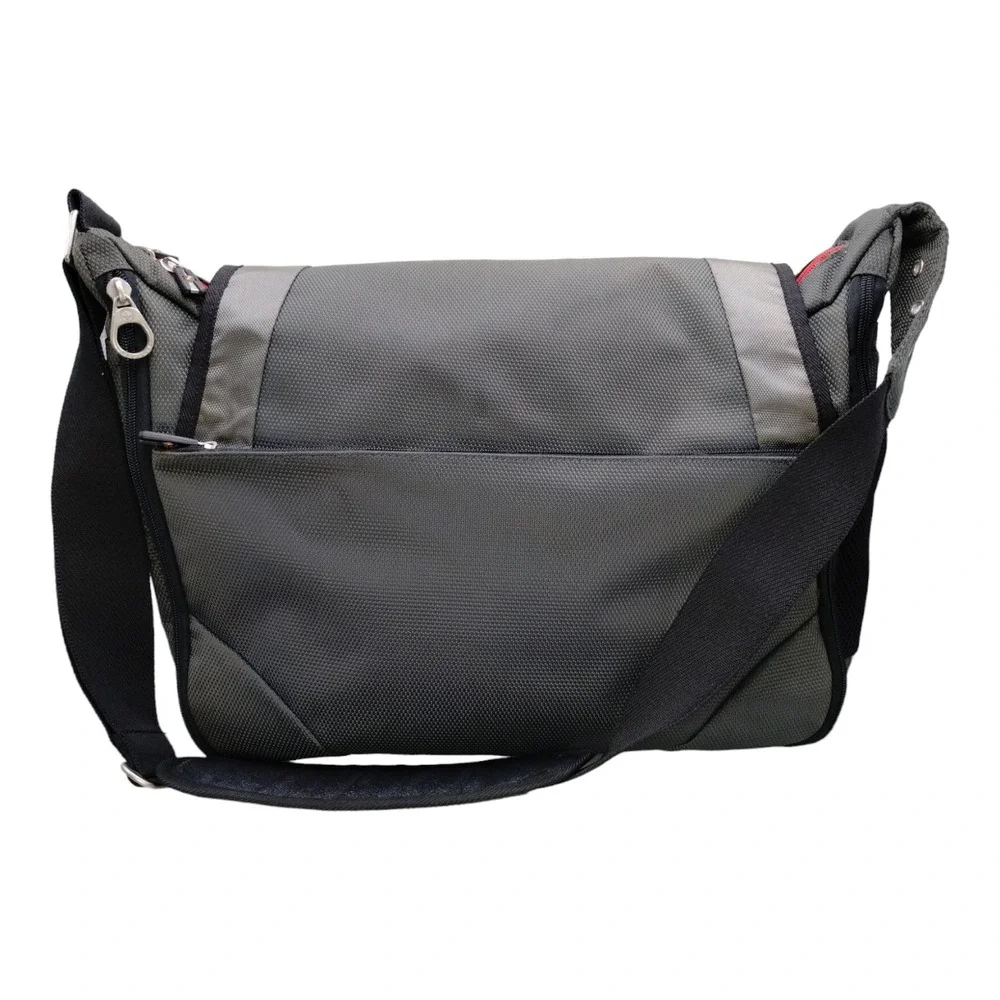 Swiss Gear Laptop Messenger Bag Shoulder Cloth Gray Dark Grey‎ Black Swissgear